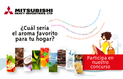 Aire acondicionado Mitsubishi con aromas