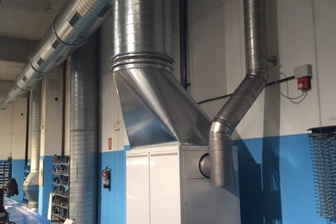 Proyecto Optimfred Calefacción de nave industrial con chapa helicoidal