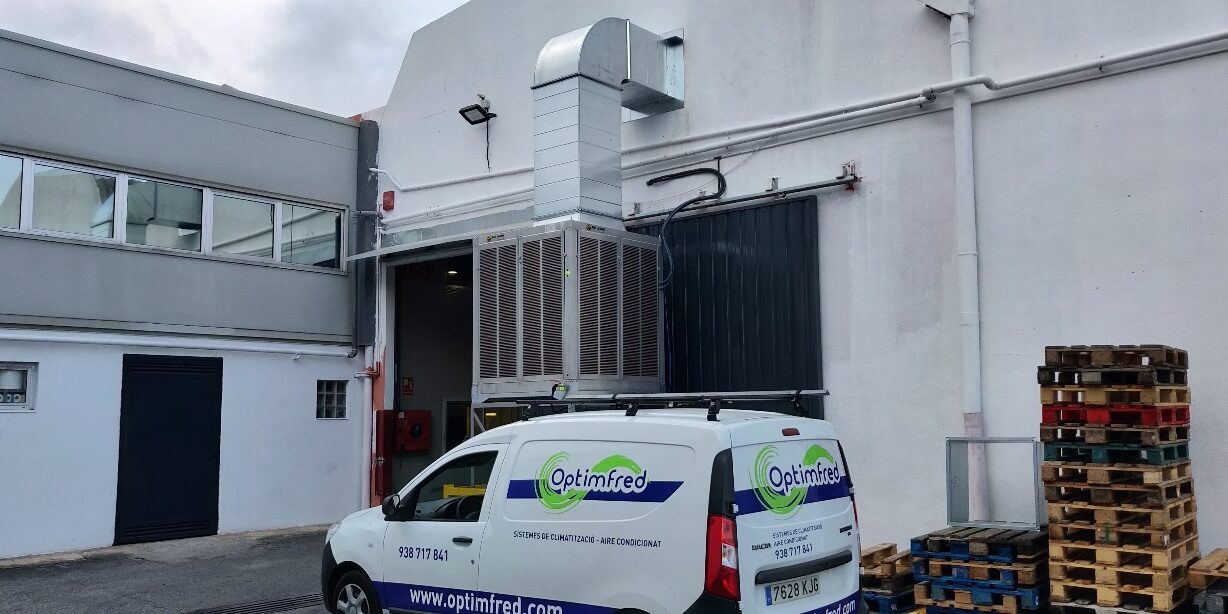 Proyecto Optimfred Refrigeración de nave industrial con evaporativo