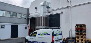 Proyecto Optimfred Refrigeración de nave industrial con evaporativo