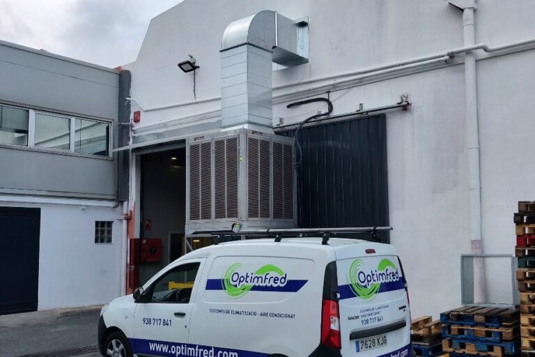 Proyecto Optimfred Refrigeración de nave industrial con evaporativo