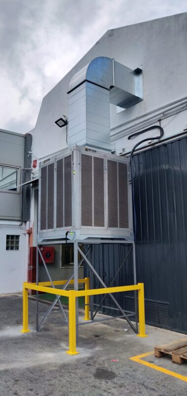 Proyecto Optimfred Refrigeración de nave industrial con evaporativo